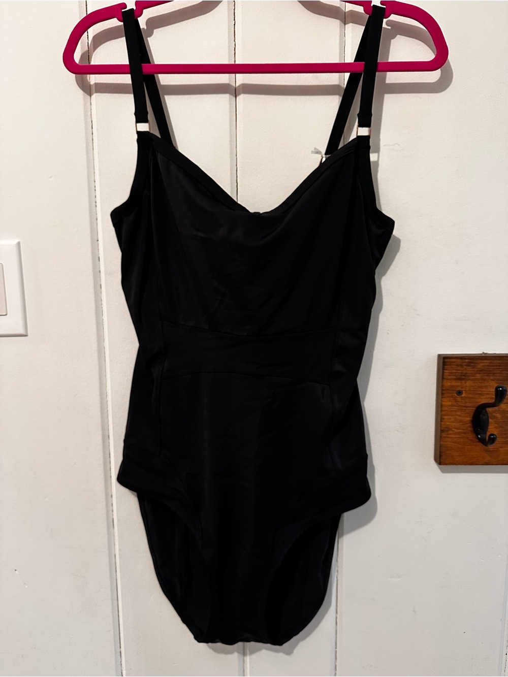 Panache Black One-Piece Swimsuit with Adjustable Straps